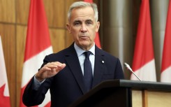 Canadian Prime Minister Mark Carney at a press conference in Ottawa