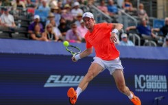 Botic van de Zandschulp of the Netherlands is into the final of the ATP hardcourt touranment in Winston-Salem, North Carolina