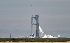 SpaceX's Starship on the launchpad in Starbase in Texas as its tenth test flight was called off