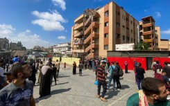 Civil defence spokesman Mahmud Bassal said an Israeli explosive drone targeted a building at Nasser Hospital, followed by an air strike as the wounded were being evacuated