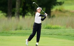 China's Miranda Wang grabbed a two-stroke lead in the storm-hit second round of the LPGA's FM Championship at TPC Boston