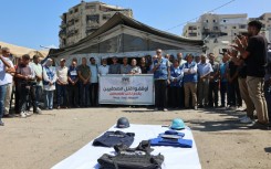 The killing of journalists during Israeli strikes in Gaza has sparked protests around the world