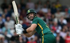 South Africa's Aiden Markram hits out during the first ODI against England at Headingley