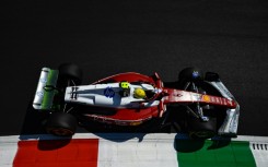 Ferrari's Lewis Hamilton delighted the home fans in practice for the Italian Grand Prix