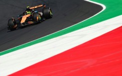 Lando Norris races during the third practice session on Saturday ahead of the Italian Formula One Grand Prix