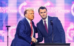Charlie Kirk (R) was a close ally of President Donald Trump