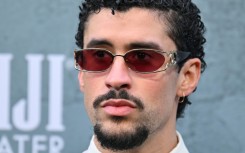 Puerto Rican singer Bad Bunny attends the premiere of "Caught Stealing" at the Regal Union Square in New York on August 26, 2025