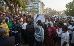 Large crowds gathered at polling stations in the morning