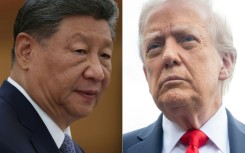 Chinese President Xi Jinping (L) and US President Donald Trump will seek to resolve some trade woes and the fate of TikTok in their telephone talks