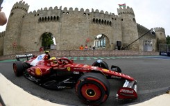Ferrari's British driver Lewis Hamilton was showing very competitive pace before his ambitions were thwarted after team-mate Charles Leclerc ran off ahead of him