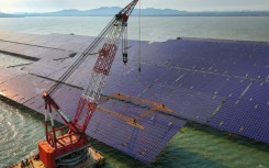 Solar panels in eastern China's Shandong province are part of the country's climate resilience planning