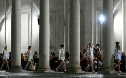 many models wore just swim briefs, shorts were rolled up and mini dresses became open-backed t-shirts.