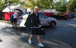 Europe's Justin Rose arrived early at Bethpage Black and hit the first tee shot in the concluding singles matches at the 45th Ryder Cup