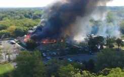 Police said the gunman set the church alight after opening fire with an assault rifle during a Sunday service