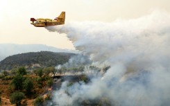 Canadair CL-415 planes, the workhorse of international aerial efforts to fight blazes, are making a comeback, like the one seen here over a 2025 wildfire in Albania