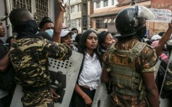 Protesters were demonstrating against repeated water and electricity outages