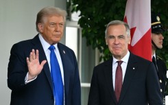 US President Donald Trump meets Canadian Prime Minister Mark Carney