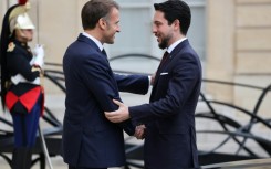 Macron on Wednesday hosted Jordan's crown prince