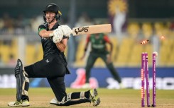 New Zealand captain Sophie Devine struck 63 as her team collected their first win at the Women's World Cup when they beat Bangladesh by 100 runs in Guwahati