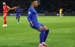 Kylian Mbappe scored for the tenth game in a row for club and country in France's World Cup qualifying win over Azerbaijan at the Parc des Princes Stadium in Paris