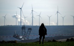 The Garzweiler open-cast lignite mine in western Germany
