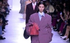 A model in the widely praised debut collection of Louise Trotter at Bottega Veneta last month in Milan
