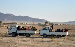 Some Afghan residents of Spin Boldak district fled their homes during the fighting