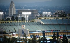 A view of Dodgers Stadium in Los Angeles