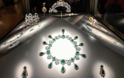Masked thieves took off with eight priceless items including an emerald-and-diamond necklace