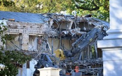 Heavy machinery began tearing down a section of the East Wing of the White House as construction commenced on President Donald Trump’s planned ballroom