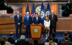 US Speaker of the House Mike Johnson called Democrats' blockade on efforts to reopen the government 'shameful'