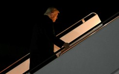 US President Donald Trump departs for a trip to Asia