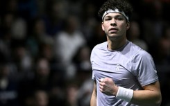 Ben Shelton edged a tight opening set against 12th seed Andrey Rublev after nearly an hour on court