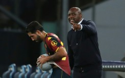 Patrick Vieira gestures as Genoa lose in Naples in October