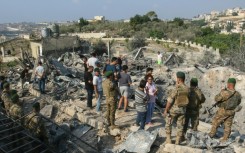 The southern Lebanese village of Toura is one of those hit in the latest series of Israeli air strikes targeting alleged Hezbollah efforts to rebuild its forces