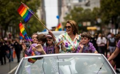 Pelosi, a liberal who pursued compromises as House speaker, rides in San Francisco's annual gay pride parade in June 2015