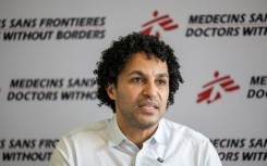 Newly elected MSF president, Javid Abdelmoneim, spoke to journalists in Johannesburg