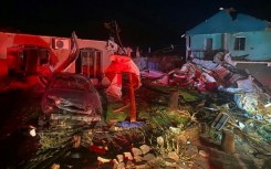 The twister overturned cars and damaged homes in Rio Bonito do Iguacu, in Brazil's Parana state, according to the local weather service