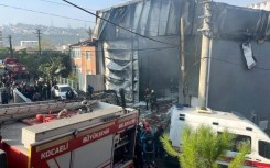 Two storeys of the building used as a depot were destroyed in the fire