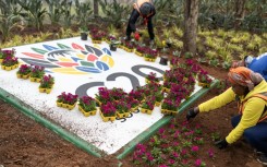 Workers have been sprucing up the city in preparation for the summit