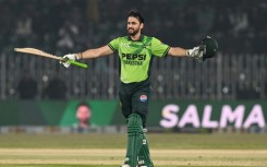 Pakistan's Salman Agha smashed nine boundaries on his way to a century