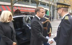 Macron arrives at Stade de France to mark decade since Paris attacks