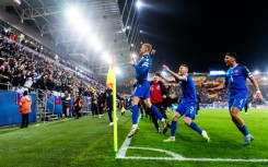 Slovakia forward Tomas Bobcek (L) struck in injury time in Kosice to snatch a 1-0 victory over Northern Ireland