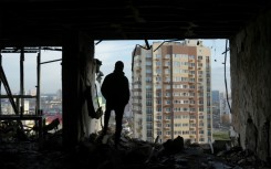 Russian missiles struck apartment blocks across the Ukrainian capital Friday