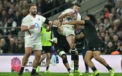 England fly half George Ford (C) scythed through for a 50th-minute try, but his score was disallowed on review for offside