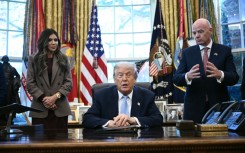 US President Donald Trump meets with the White House Task Force on the FIFA World Cup 2026