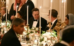 Billionaire Elon Musk was among those attending the official dinner at the White House