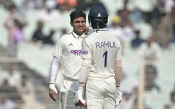 India's captain Shubman Gill (L) hurt his neck in the first South Africa Test