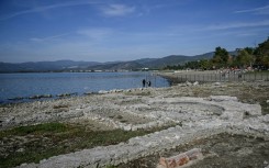 The ancient basilica, which now stands on the shore of Lake Iznik, has three naves and covers an area of 800 square metres (yards)