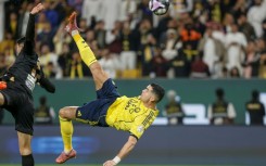 Cristiano Ronaldo scored Al Nassr's fourth of the night with a bicycle kick
